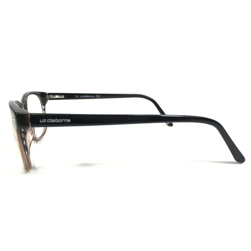 Liz Claiborne Eyeglasses Frames 607 01X2 Brown Fade Oval Full Rim 53-17-135